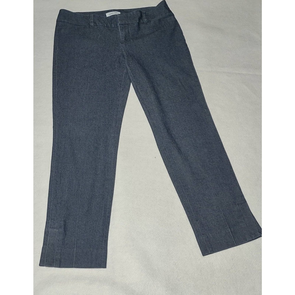 Calvin Klein Women's Straight Leg Dress Pants Size 8  Gray Polyester